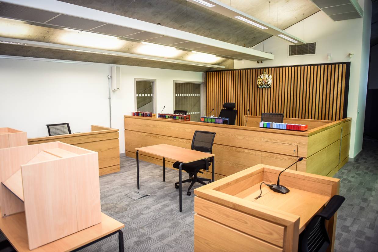 The Mock Court room at the University of Suffolk