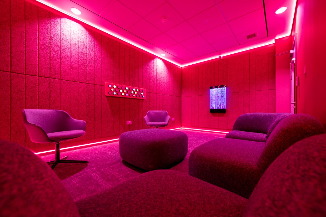 The new sensory space for students in the Waterfront Building