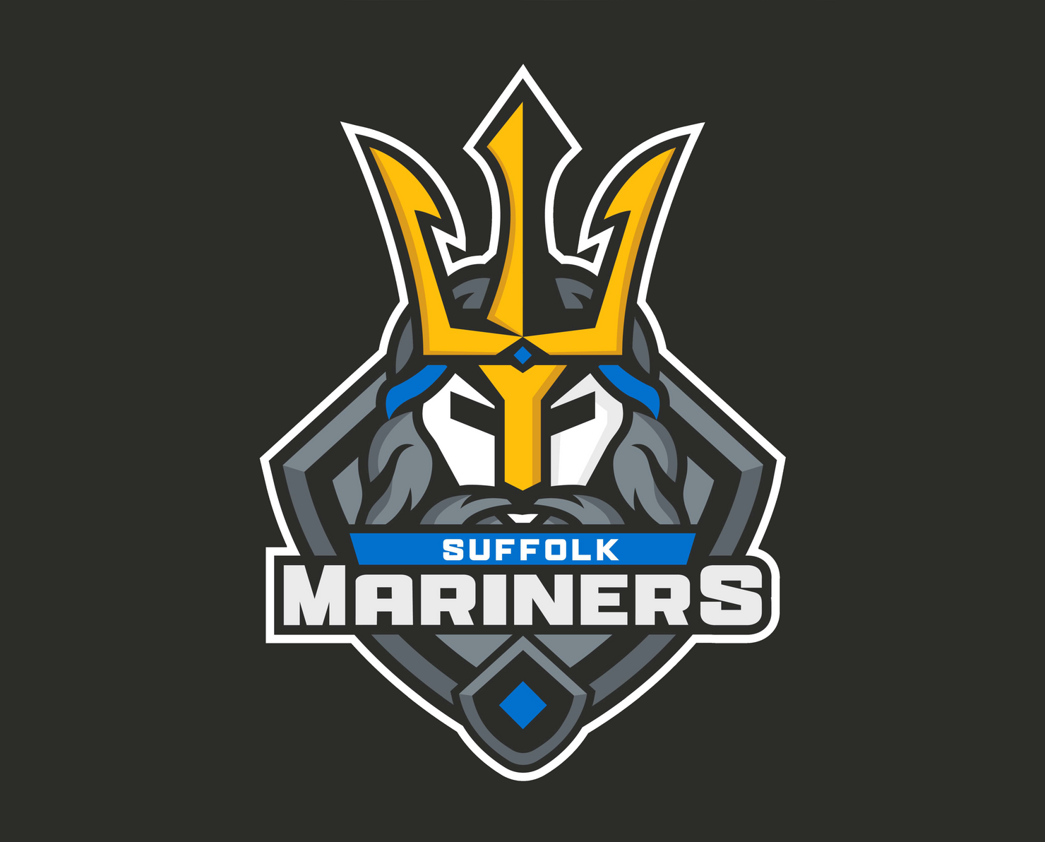 The Suffolk Mariners logo, which features the words 'Suffolk Mariners' and the face of Neptune with a Trident