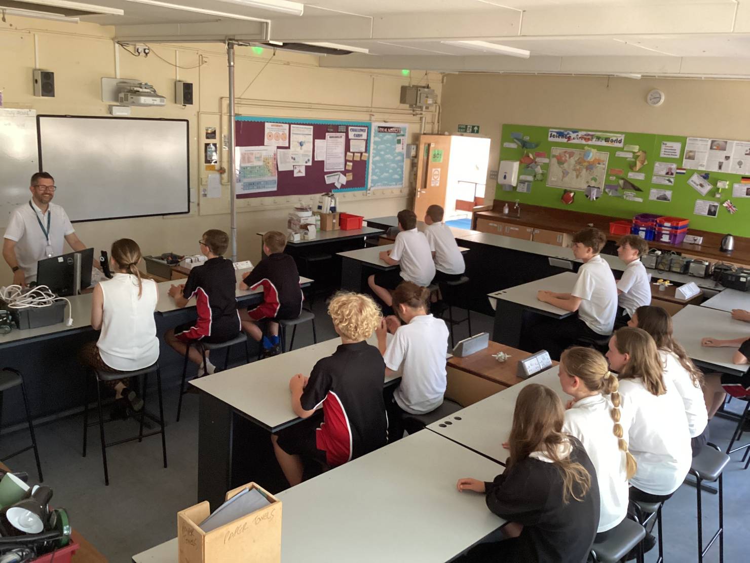 Students from Claydon High School have benefitted from laboratory desks