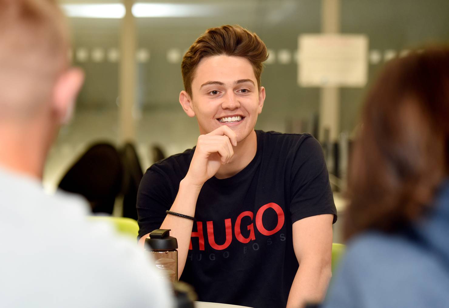 Close-up of a student smiling