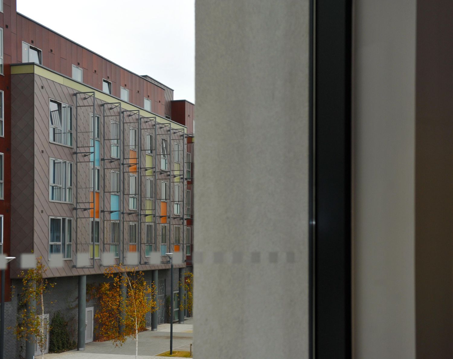 Exterior of the student accommodation building