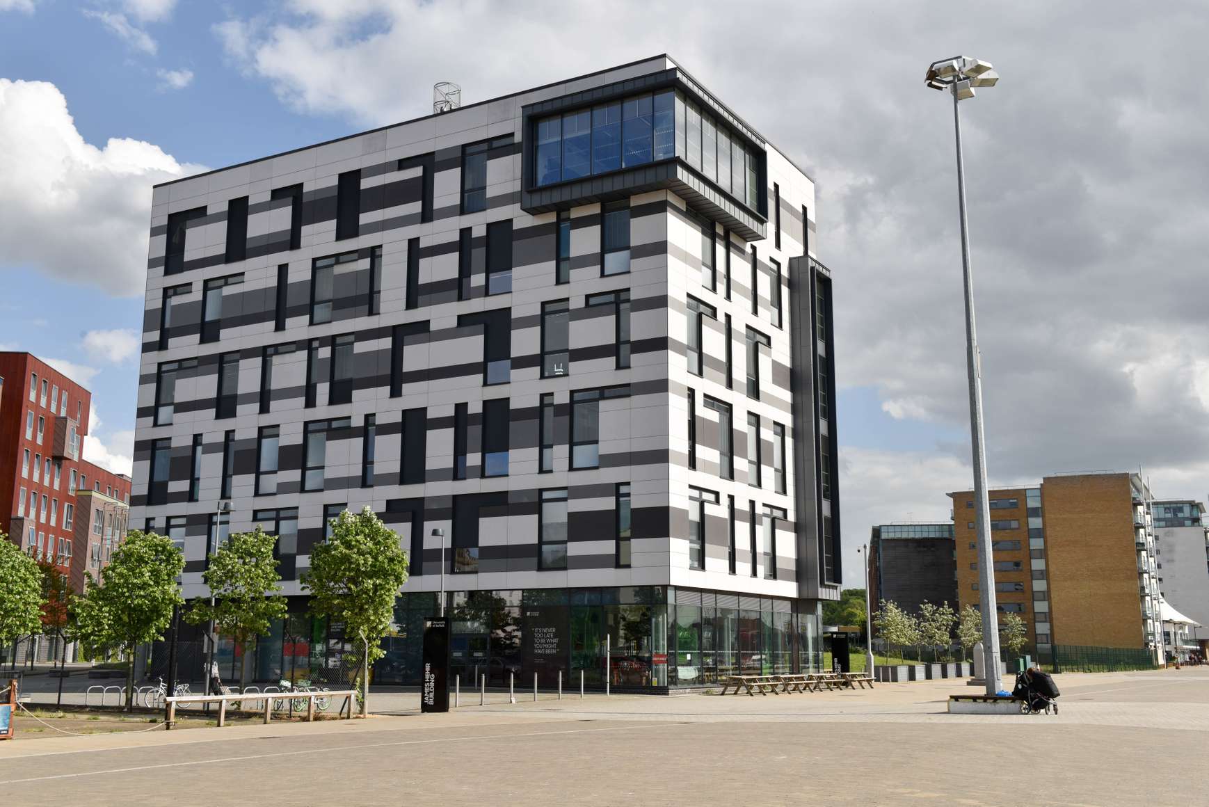 The James Hehir Building on the Ipswich Waterfront campus