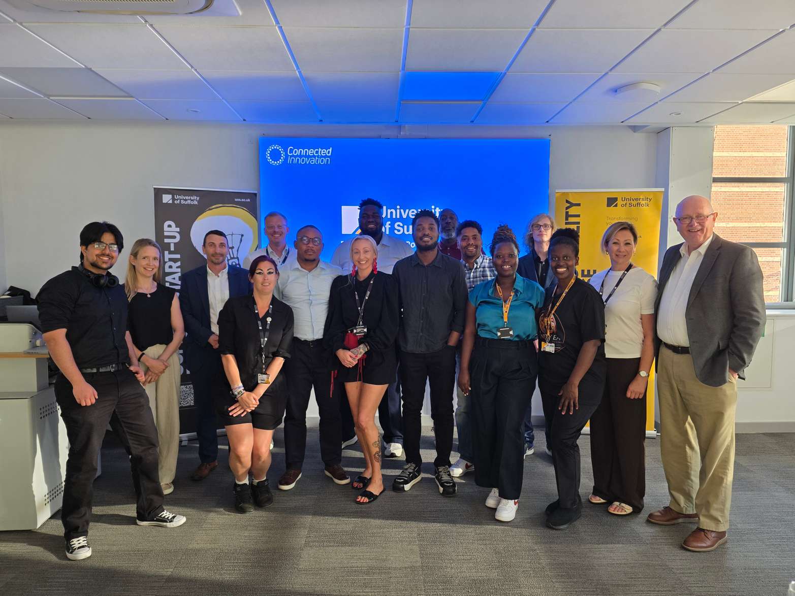 Students, graduates and staff at the 2026 summer bootcamp finale