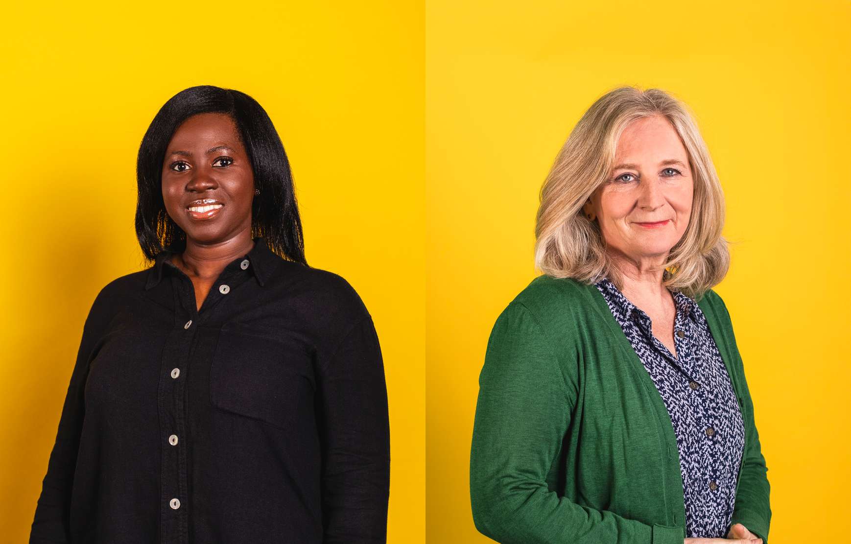 Left to right: Associate Professor in Midwifery Patience Gyampeh and Dr Amanda Hodgkinson, Associate Dean in the School of Social Sciences and Humanities