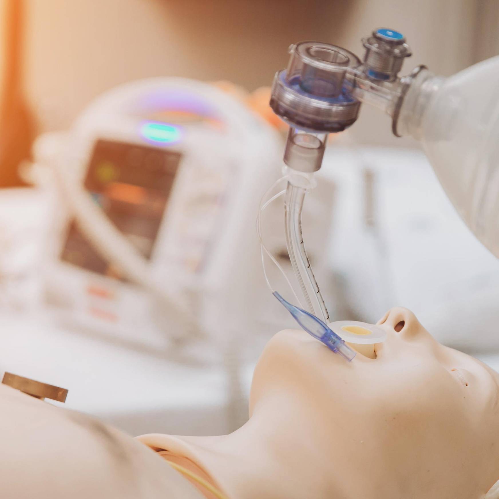 Close-up of CPR training