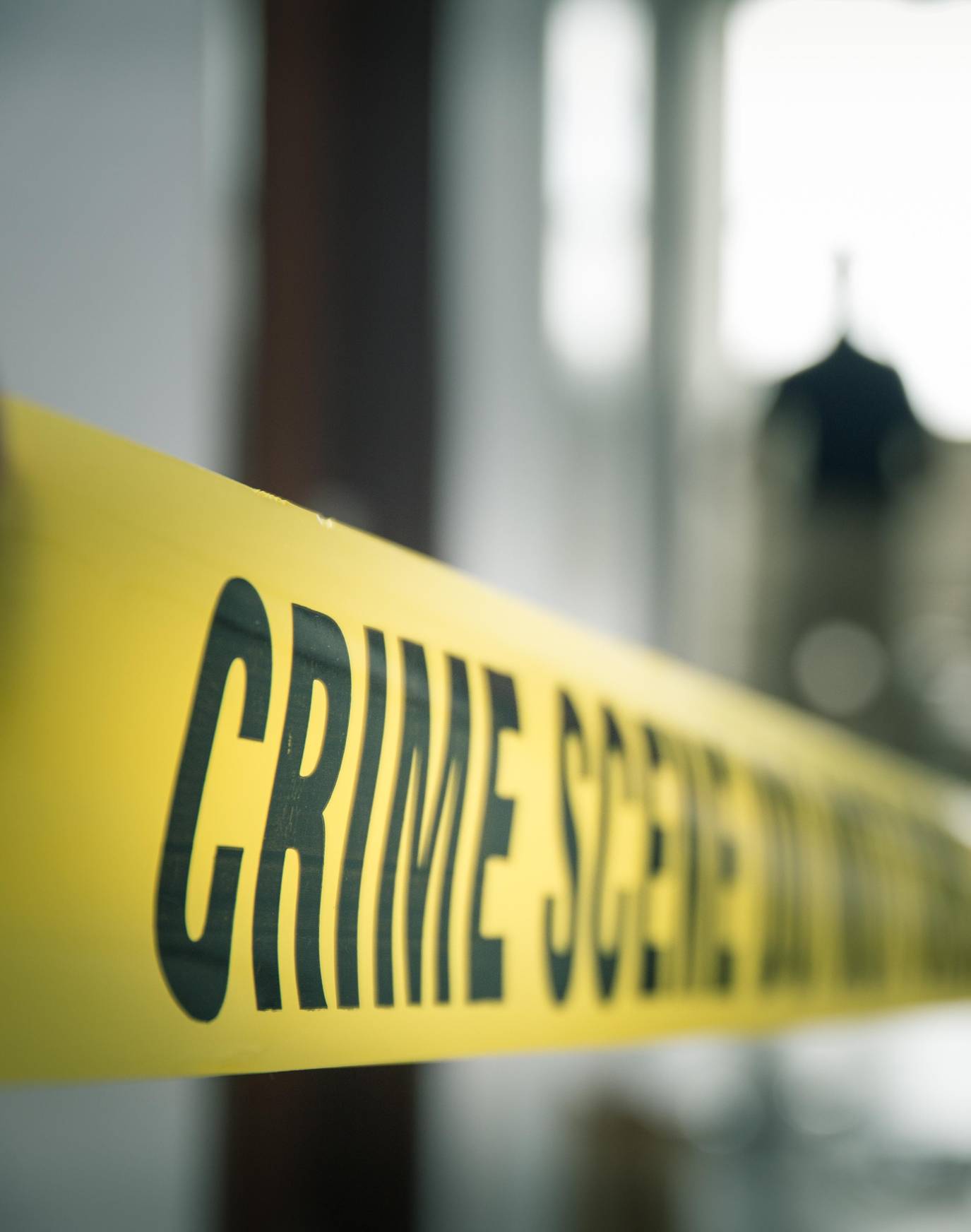 Yellow crime scene tape