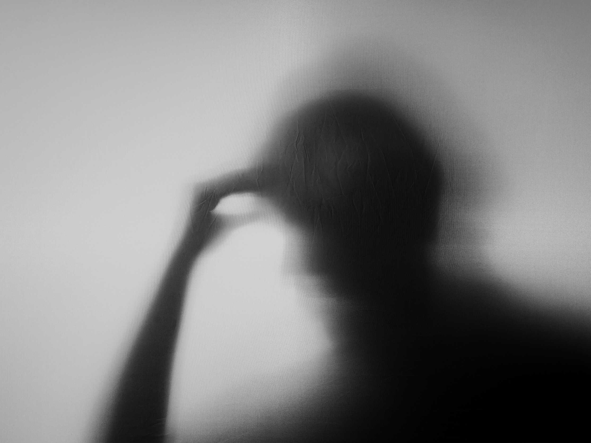 Silhouette of Senior Elderly Person