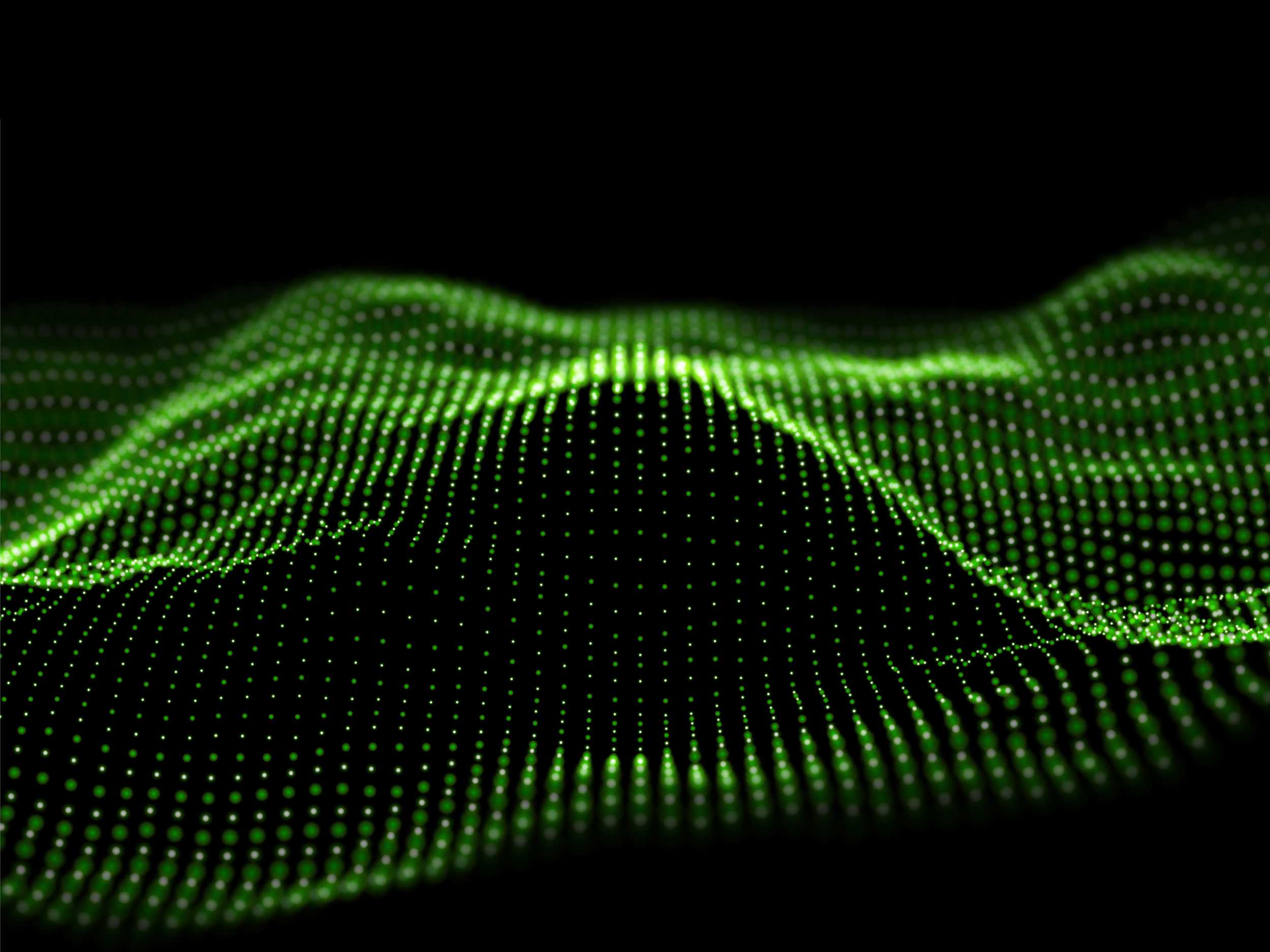 Green data/particle wave