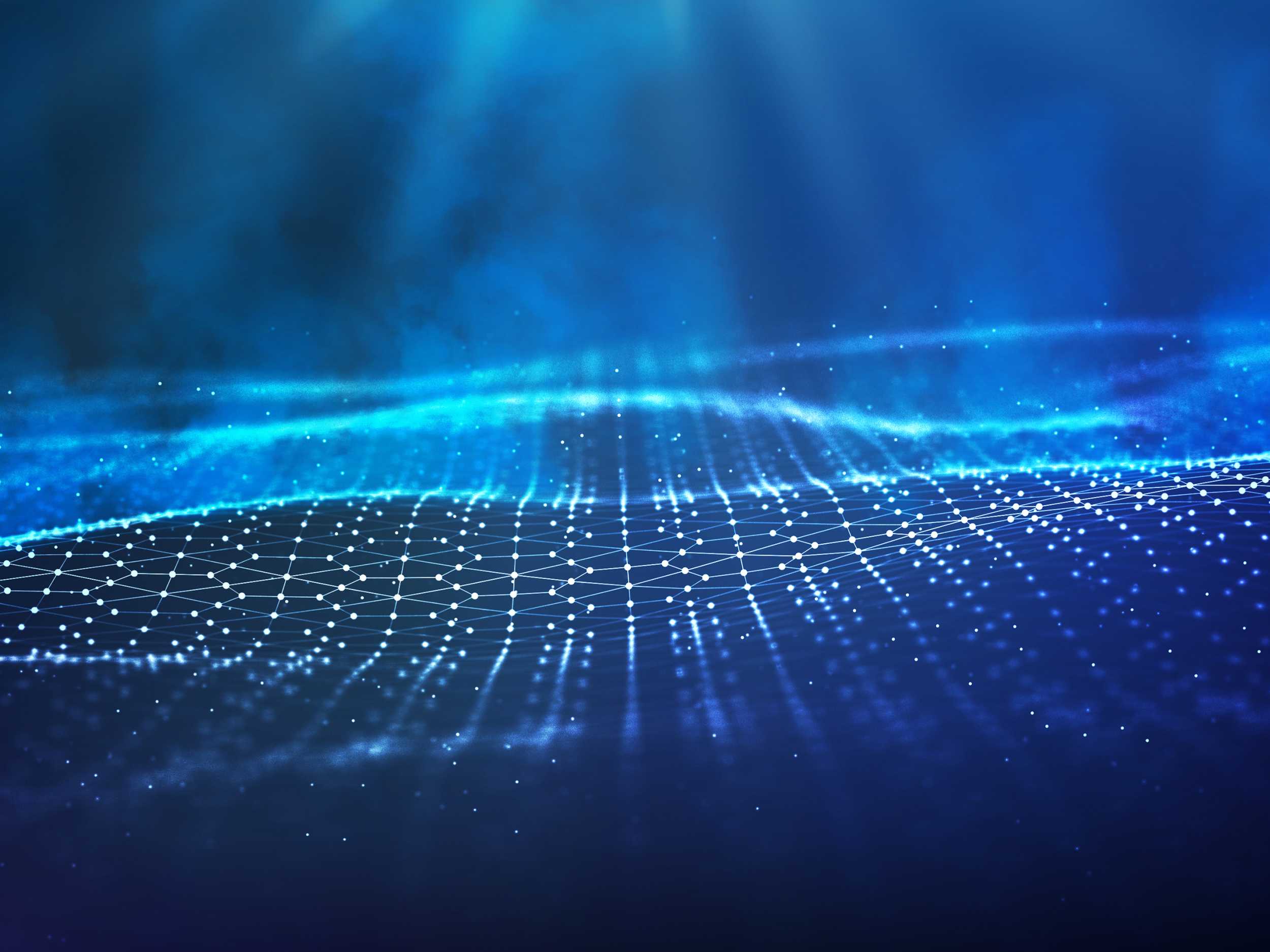Blockchain technology, cryptocurrency fintech and programming abstract.