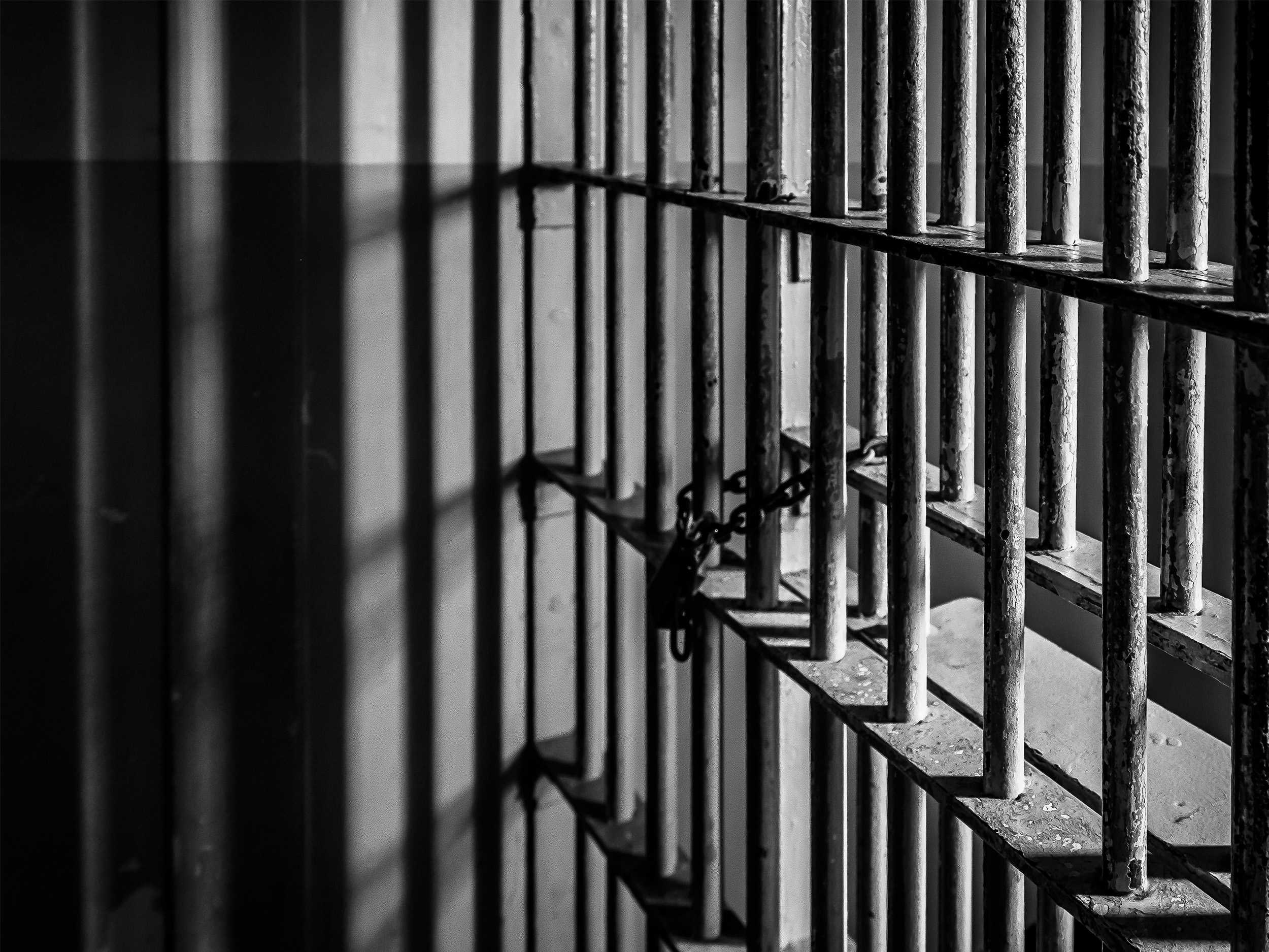 Prison cell bars