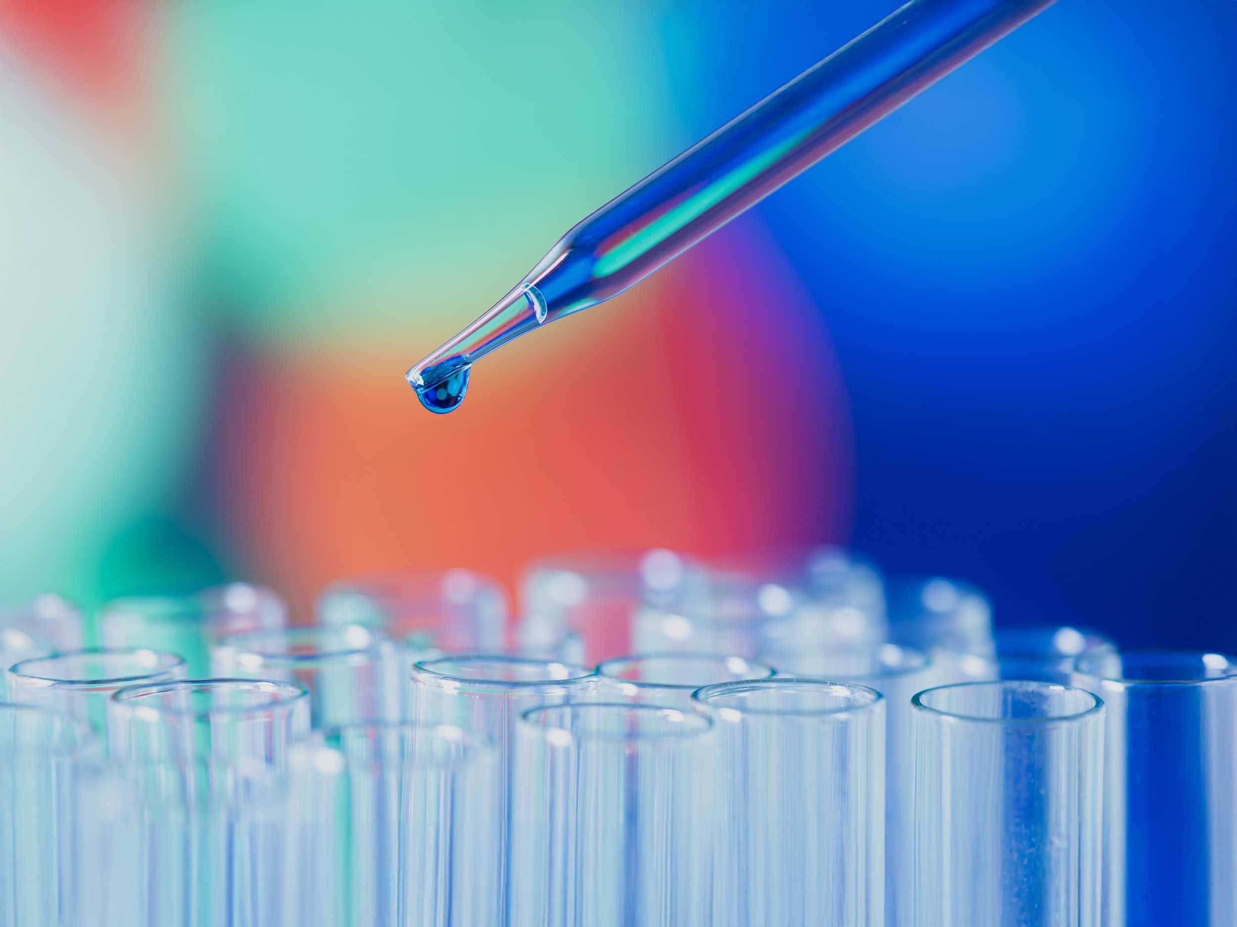 Science laboratory test tubes