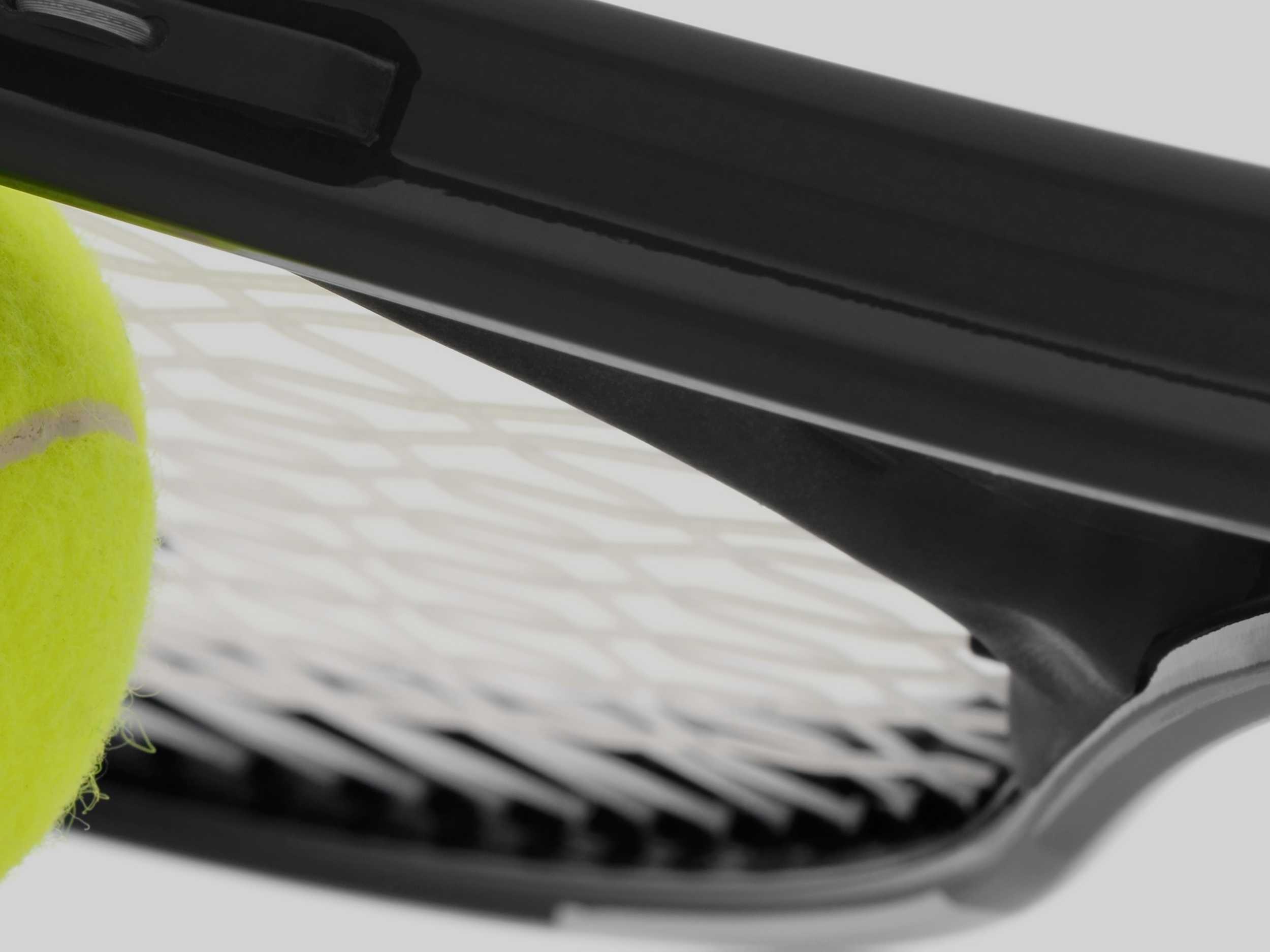 Close-up of tennis racket