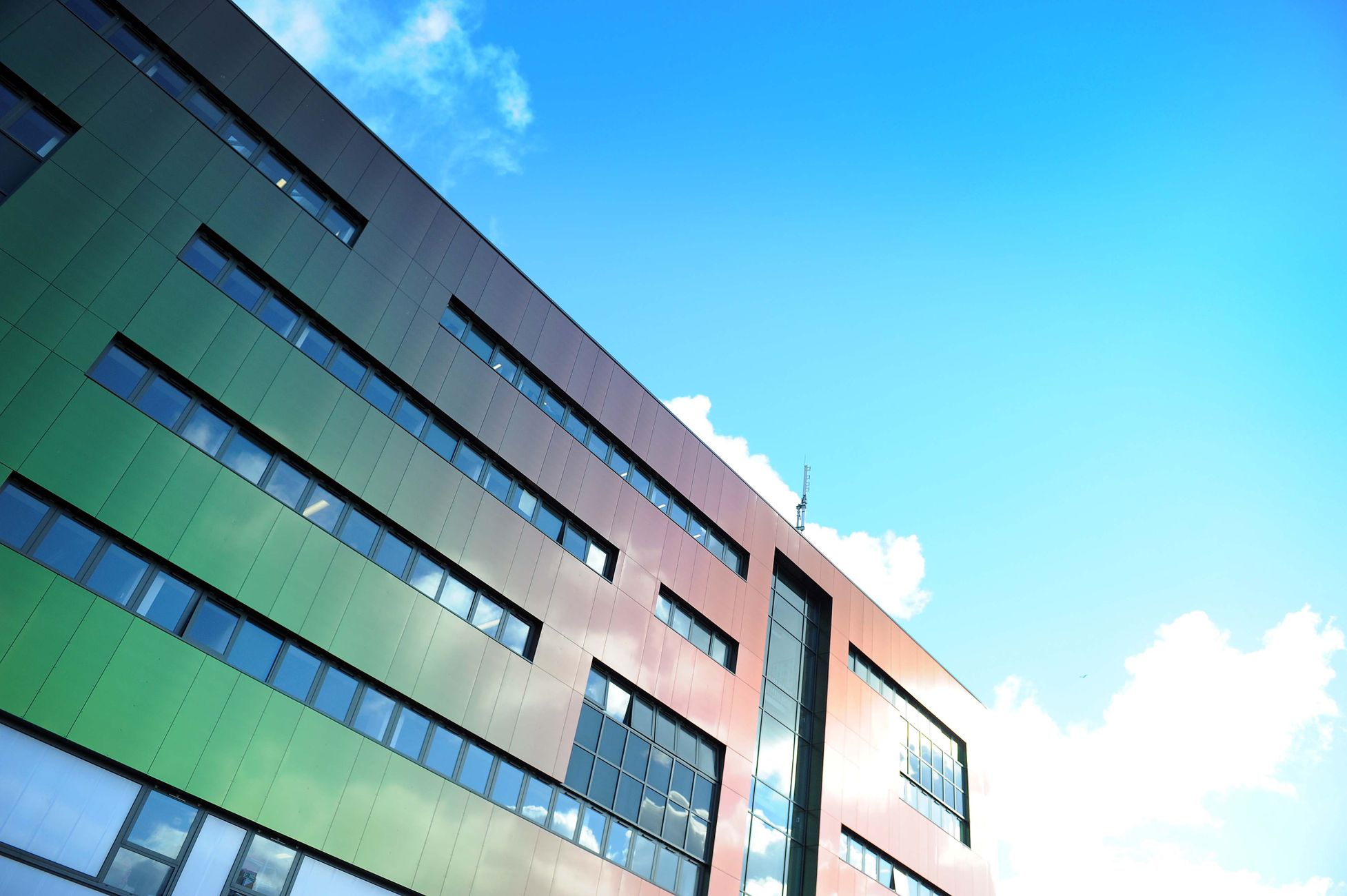 Close-up of East Coast College building