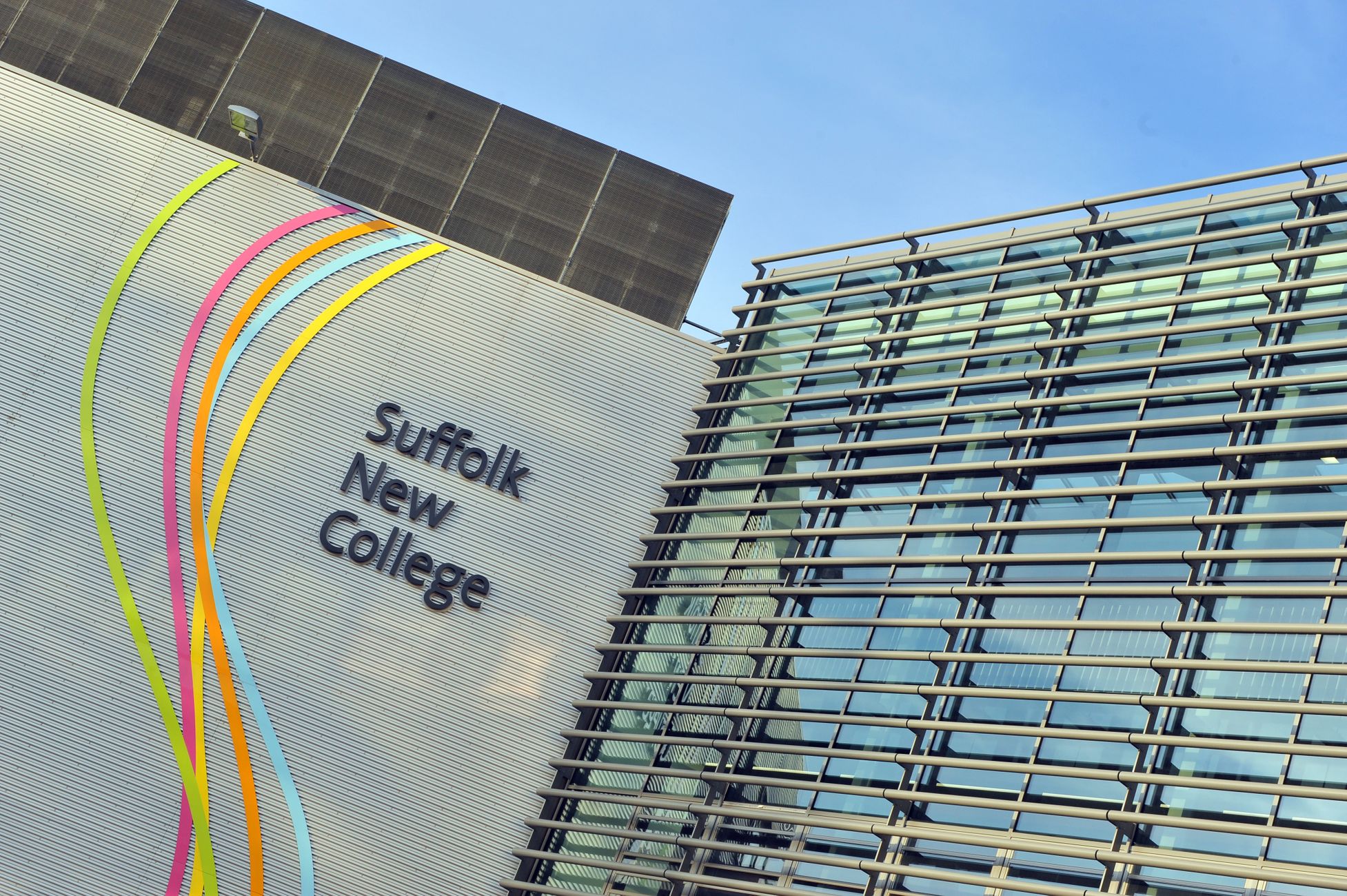 Close-up of Suffolk New College