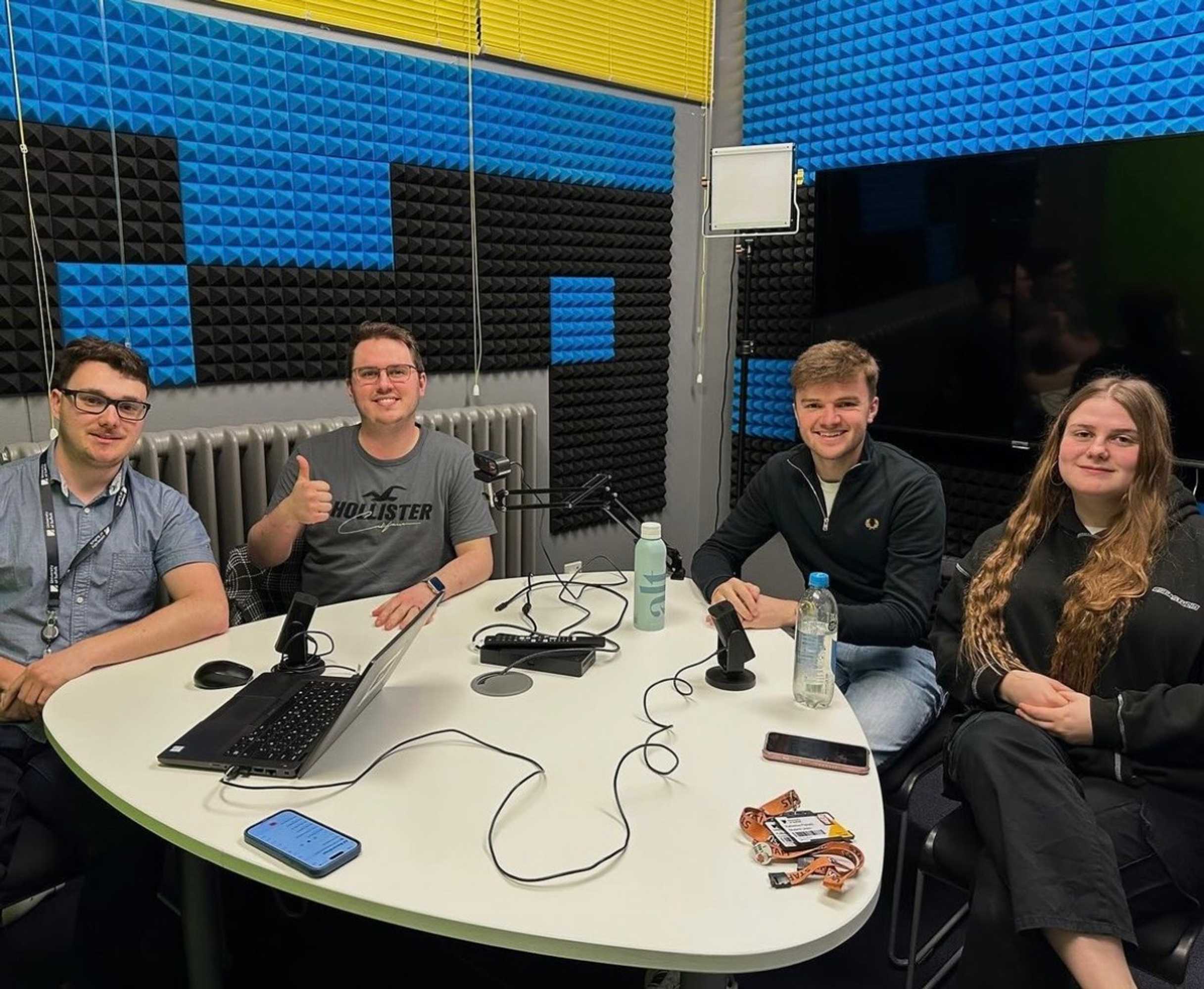 The Student Experience Podcast recording room