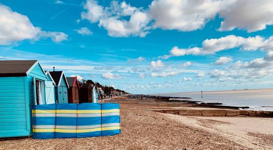 beach huts and sea front
