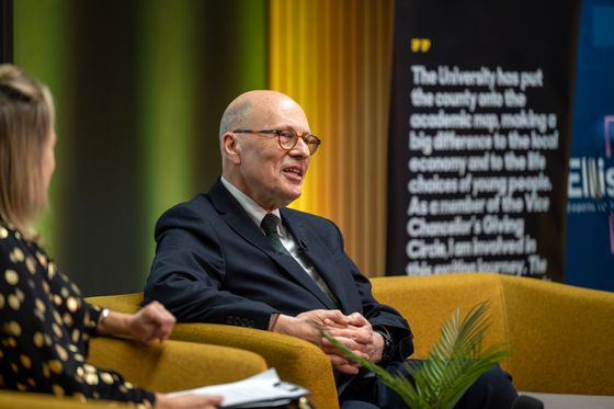 Joshua Rozenberg KC being interviewed by Eleanor Scarlett from the Legal Advice Centre