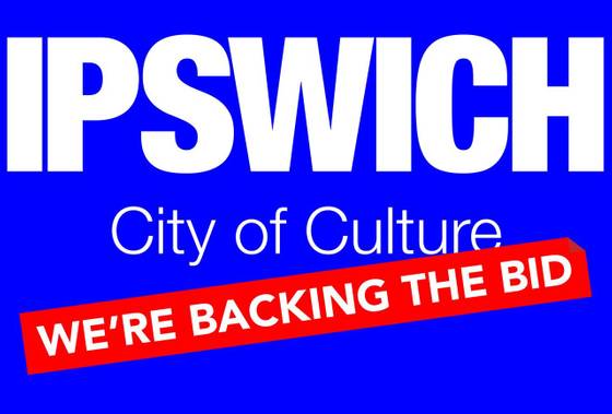 A graphic which says 'Ipswich City of Culture - we're backing the bid'