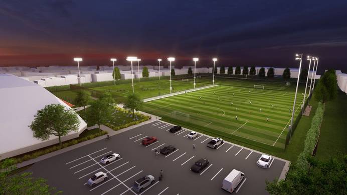 A CGI rendering of what the new sports facilities at Inspire Suffolk could look like