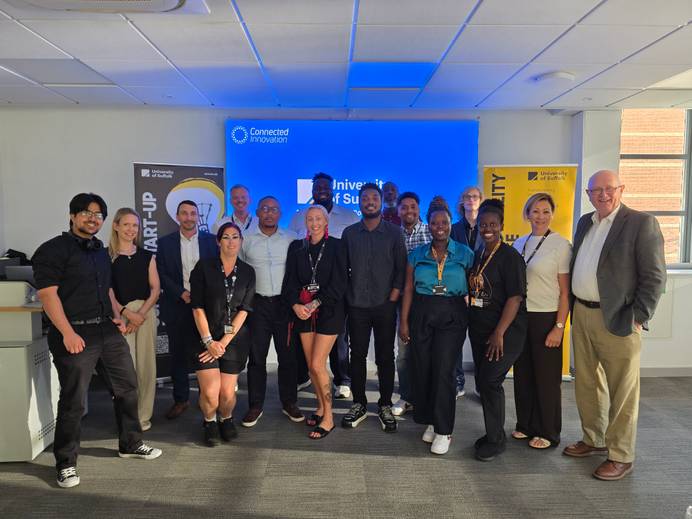 Students, graduates and staff at the 2026 summer bootcamp finale
