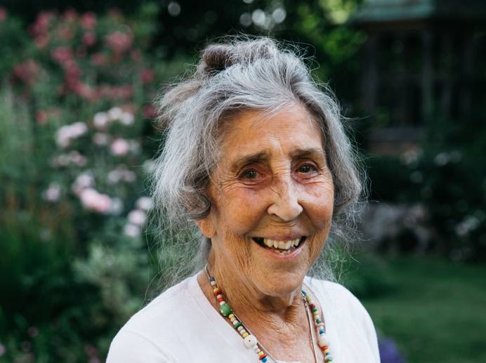 A head and shoulders photo of Helen Oxenbury, smiling