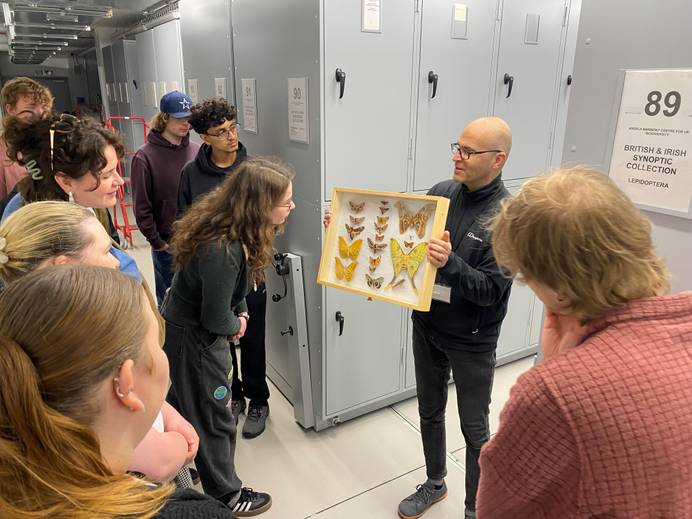 BSc (Hons) Wildlife, Ecology and Conservation Science students visited the Angela Marmont Centre for UK Biodiversity at the Natural History Museum.