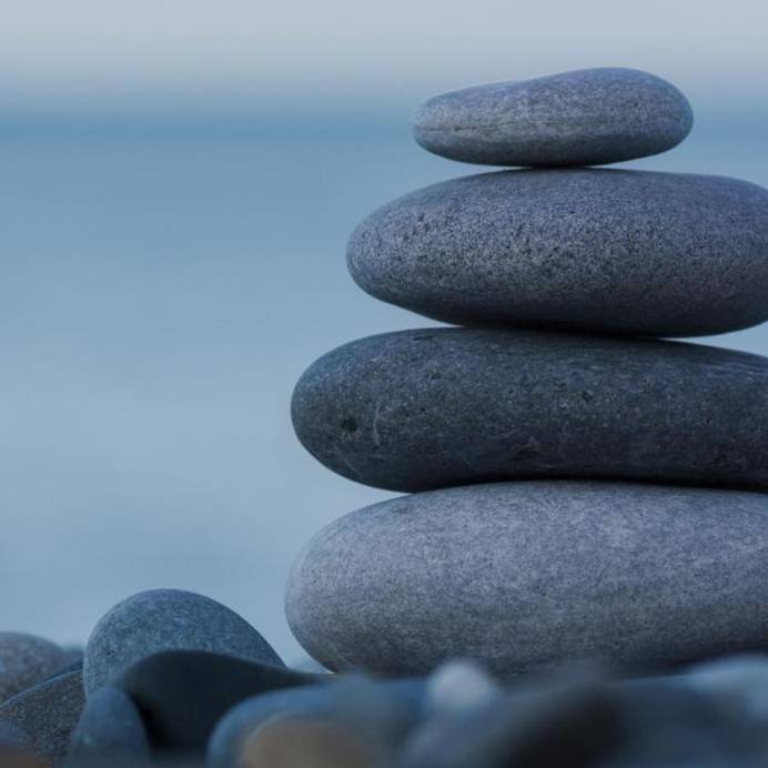 Stones stacked on top of each other