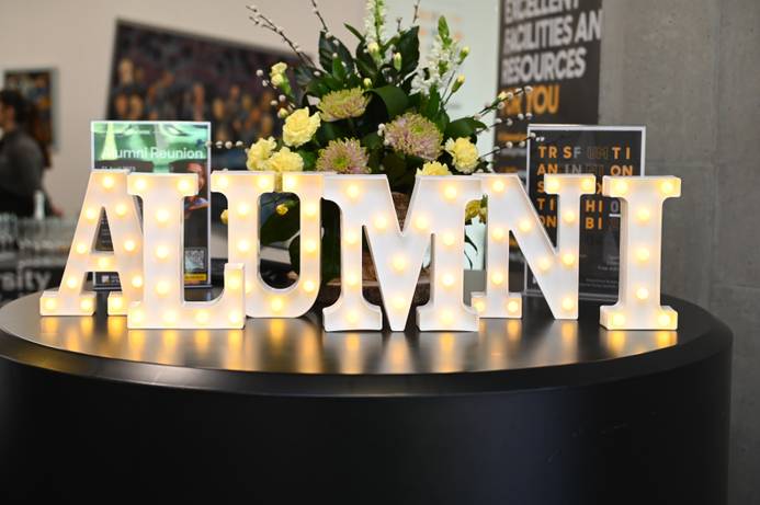 Alumni relations sign