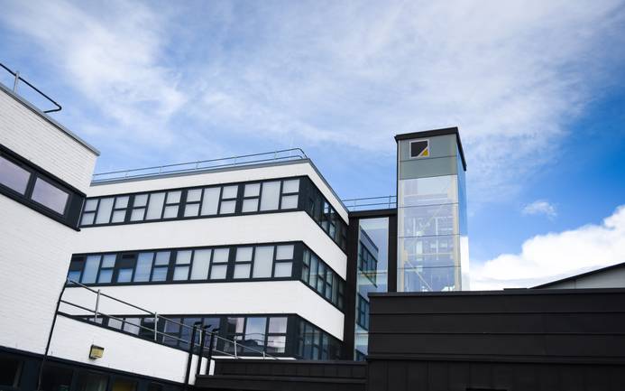 The outside of the Health and Wellbeing Building