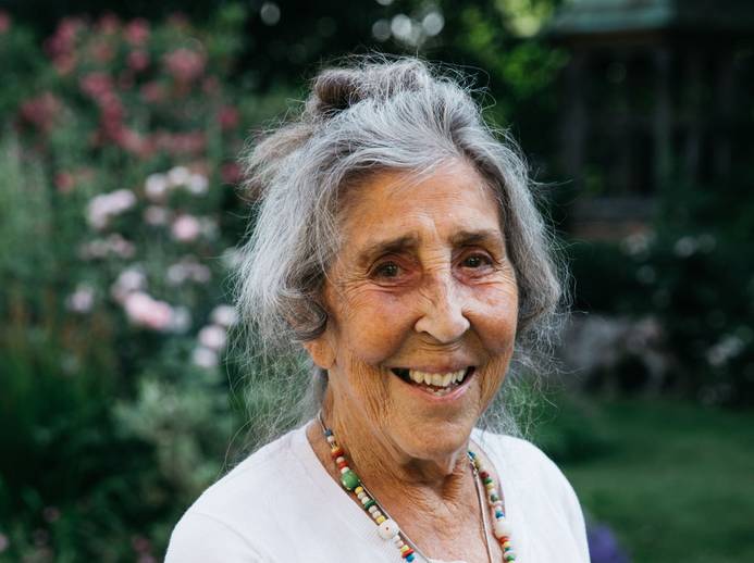 A head and shoulders photo of Helen Oxenbury, smiling