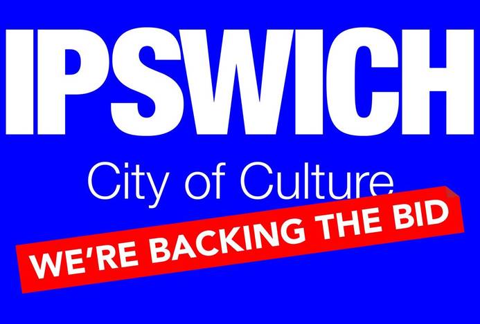 A graphic which says 'Ipswich City of Culture - we're backing the bid'