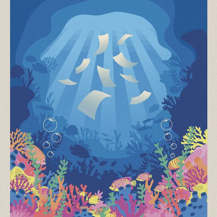 Underwater Great Barrier Reef poster