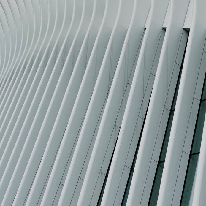 Abstract lines on architecture