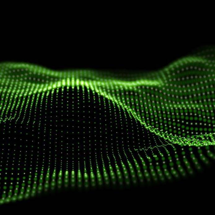 Green data/particle wave