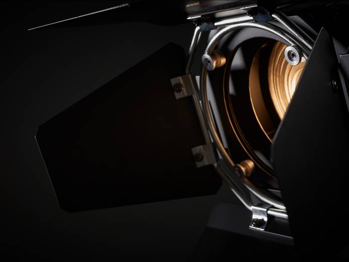 Film lighting fixture close up