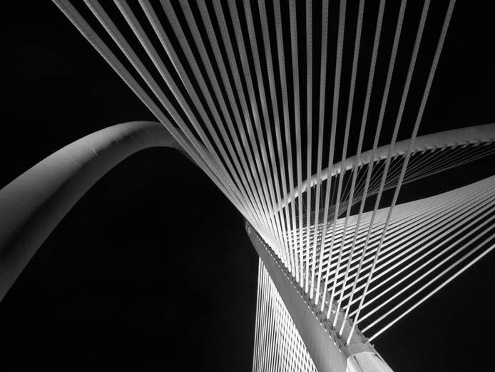 Bridge spring suspension