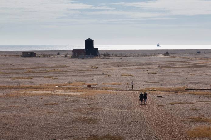 Walking towards the east coast of Orford Ness