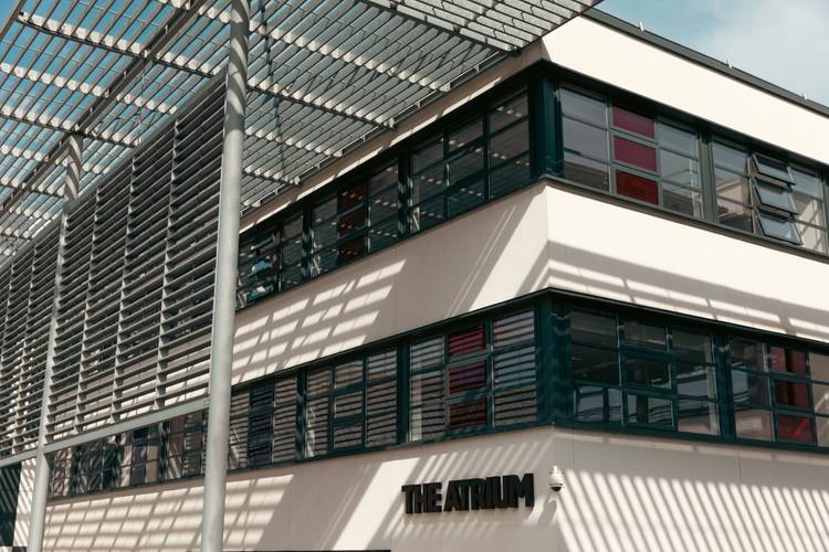 Exterior view of the Atrium building