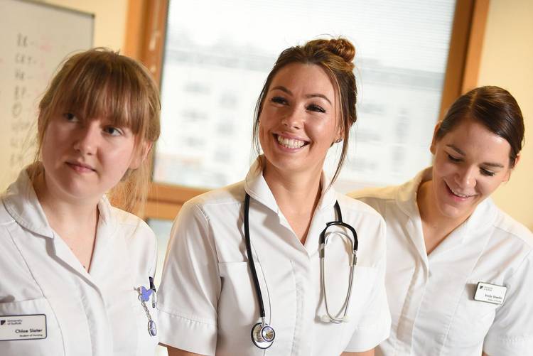 Group of nursing students