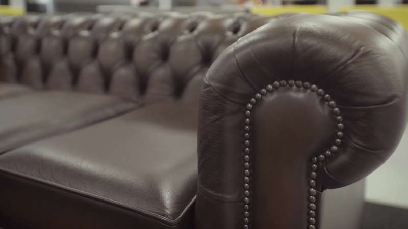 Close-up of sofa in SU Social Space