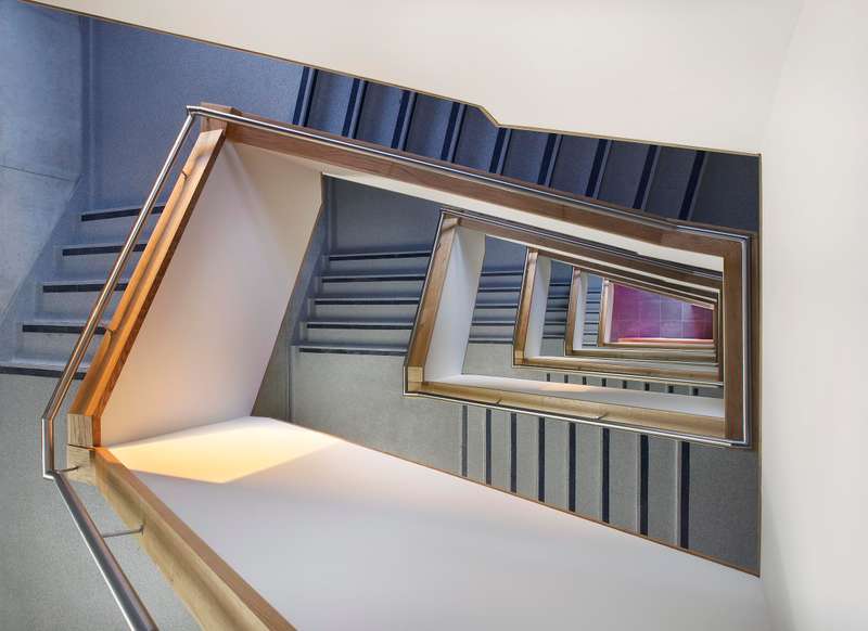 Stairwell in the Waterfront Building