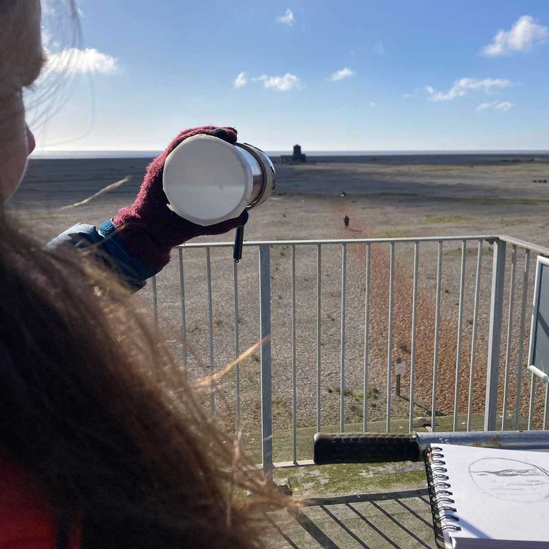Camera Obscura Drawing on Orford Ness
