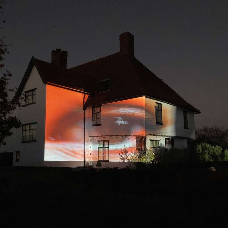 Carl Khan projection at Letheringham Lodge