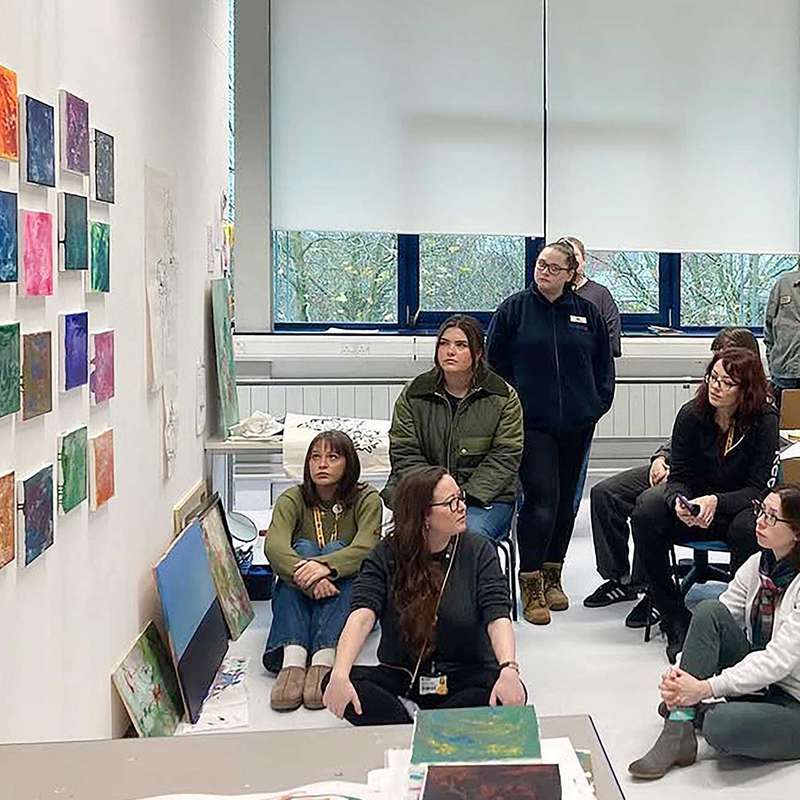 Final year studio group critique