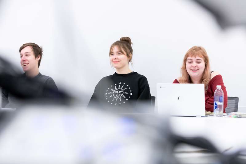 Students sitting in a seminar