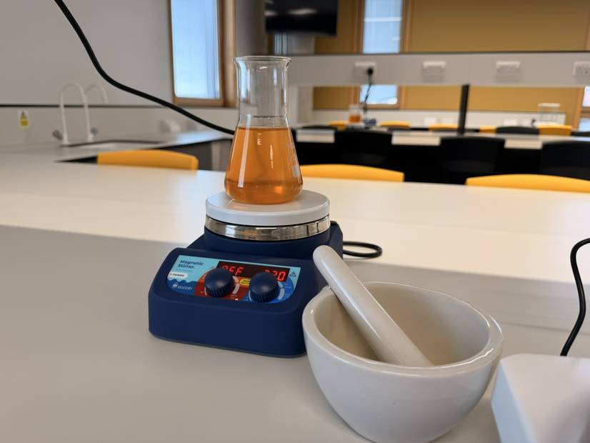 New equipment in the Pharmacy lab