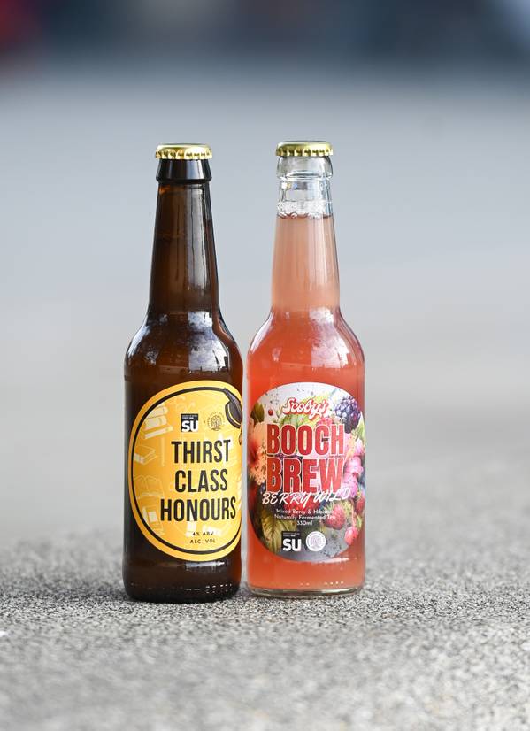 The two brews designed by Business Management students and made by Humber Doucy Brewing Company