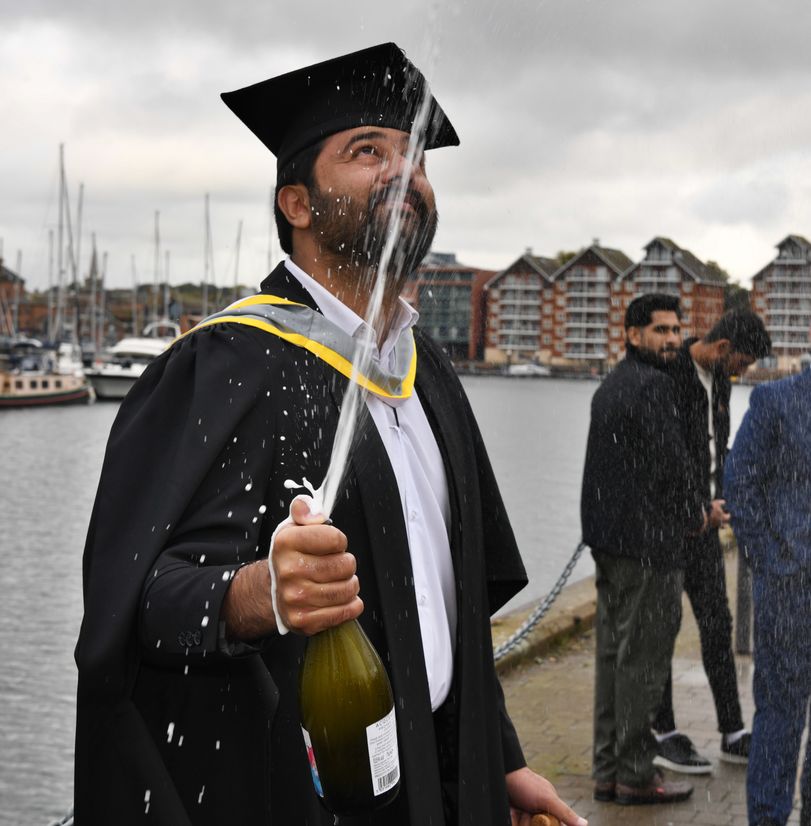 Bottles of fizz were popped in celebration